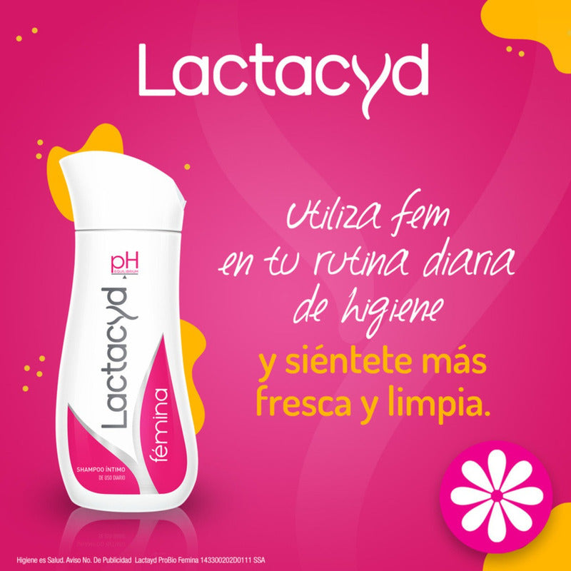 Shampoo Íntimo Floral Lactacyd Fémina De Uso Diario De 200ml