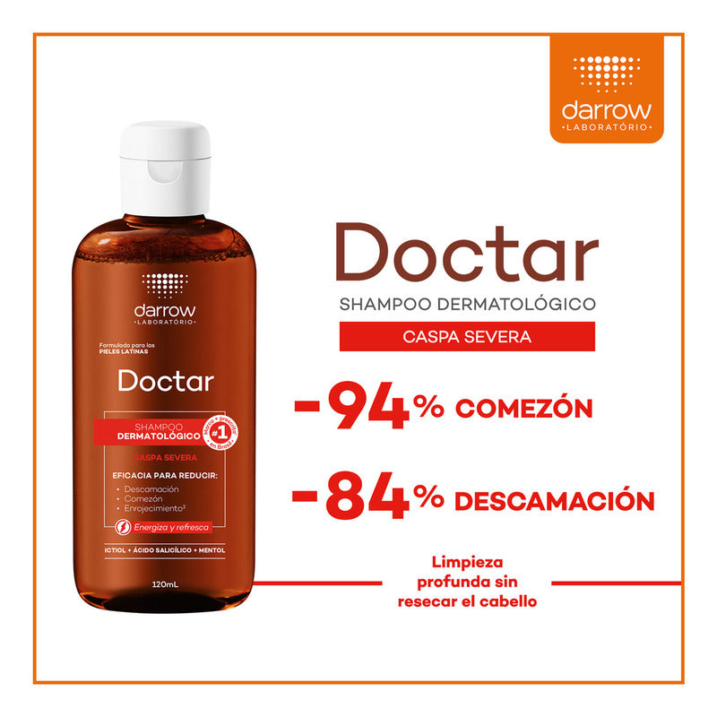 Doctar Shampoo Dermatológico 120ml Anticaspa Severa Sin Sulfatos