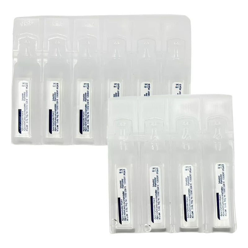 10 Ampolletas Plásticas Agua Estéril Inyectable Pisa 5ml Cu