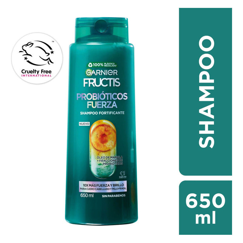 Shampoo Garnier Fructis Probióticos Fuerza 650ml