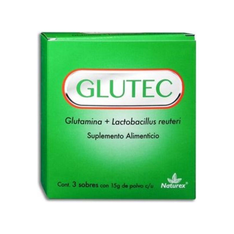 Glutec ( Glutamina + Lactobacillus ) Caja C/3 Sobres Naturex