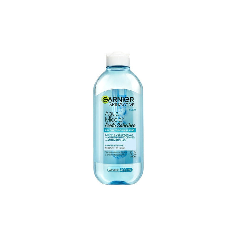 Agua Micelar Garnier Anti Acné 400ml Piel Con Tendencia Al Acné Día/noche