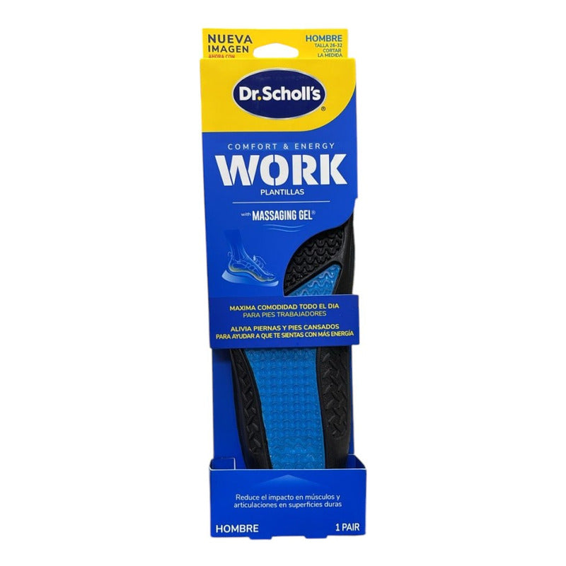 Plantillas De Gel Dr. Scholl's Trabajo Hombre Tamaño De La Plantilla 26-32