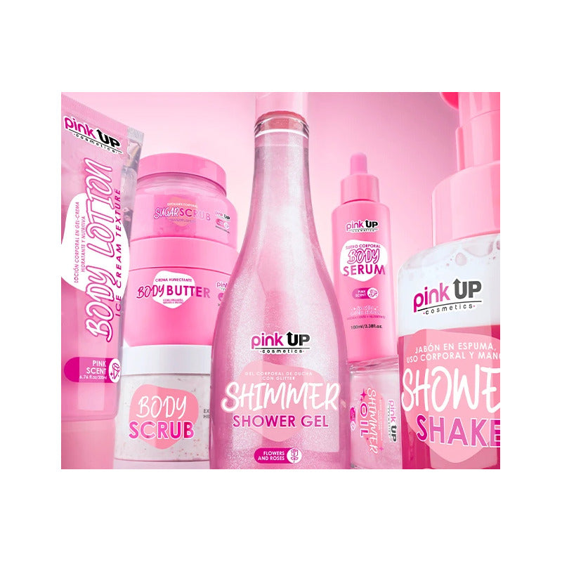 Pink Up Gel De Ducha Corporal Con Glitter 350ml Olor Rosas