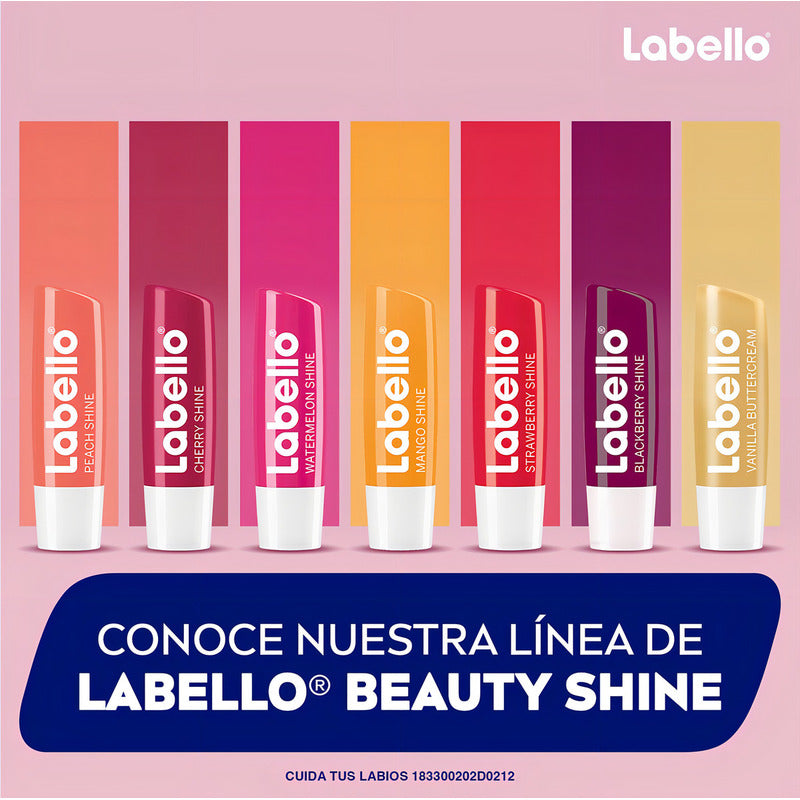 Labello Balsamo Labial Humectante 24h 4.8g Aceites Naturales Cereza