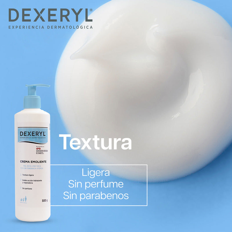 Crema Emoliente Dexeryl Hidratante Reparadora Sin Perfume 500g