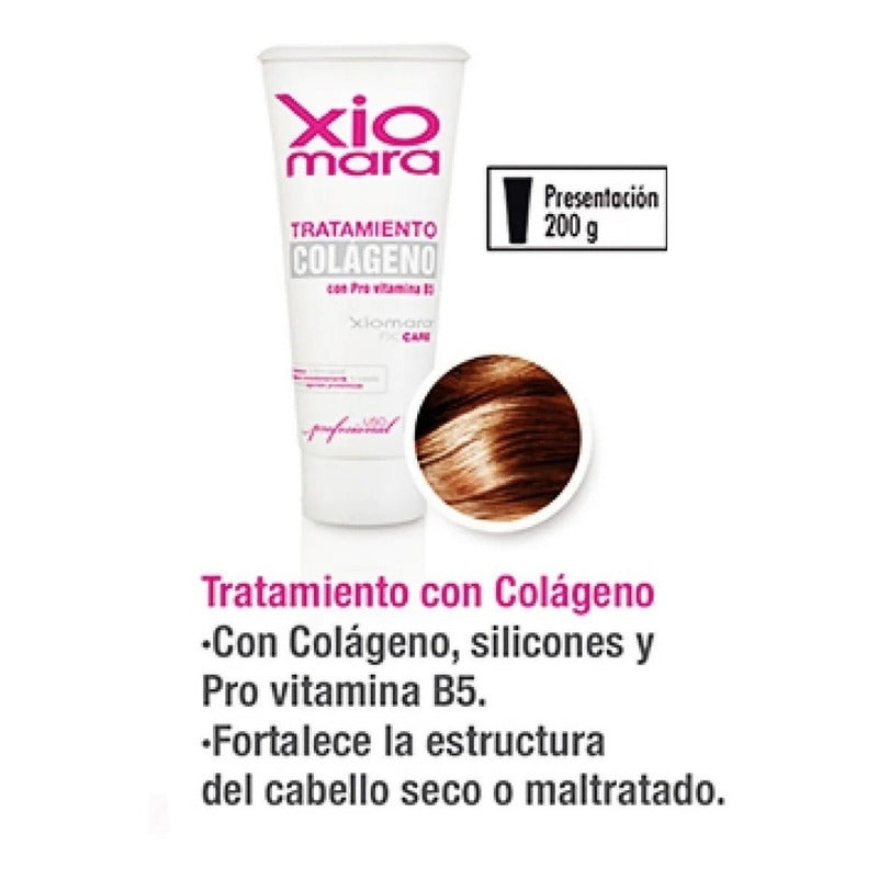 Tratamiento Colageno Para Cabello Extra Dañado Seco 200 Grs