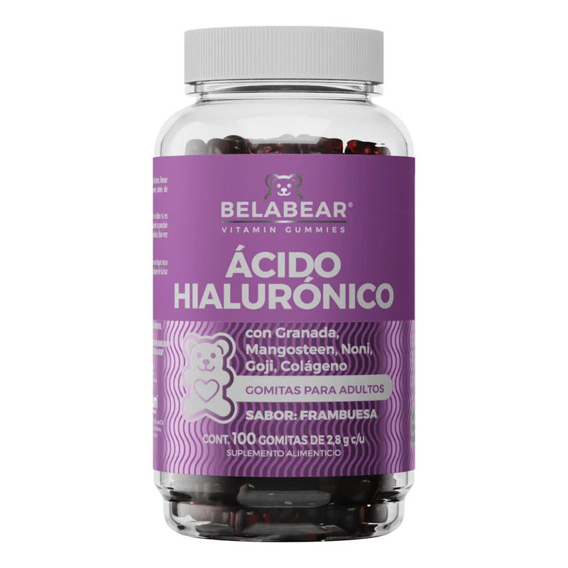 Belabear Ácido Hialurónico 100gomitas Frambuesa Solanum Sfn