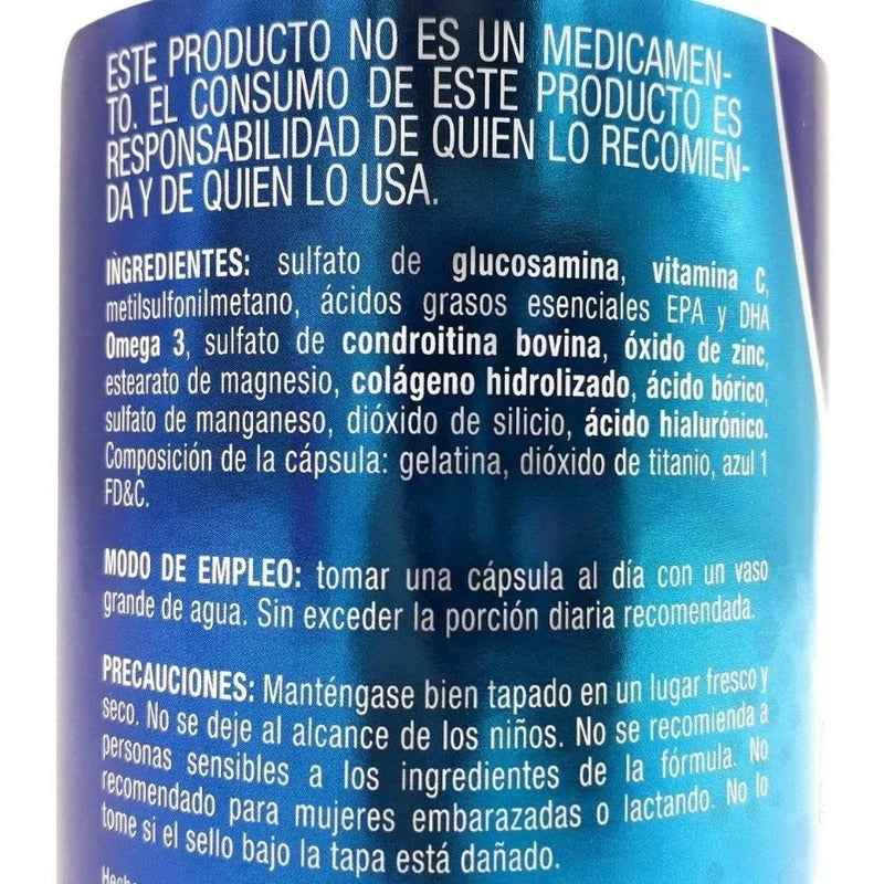 Suplemento Olnatura Just Justfx Glucosamina Condroitina Con Ácido Hialurónico Y Colágeno 120 Cápsulas Sin Sabor