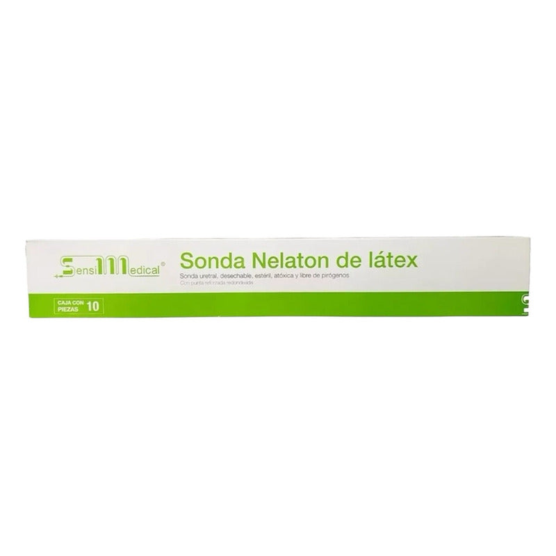 Caja 10 Sonda Nelaton De Látex Sensimedical Una Vía Calibres