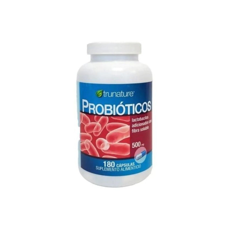 Trunature Probióticos Lactobacilos & Fibra 180 Caps