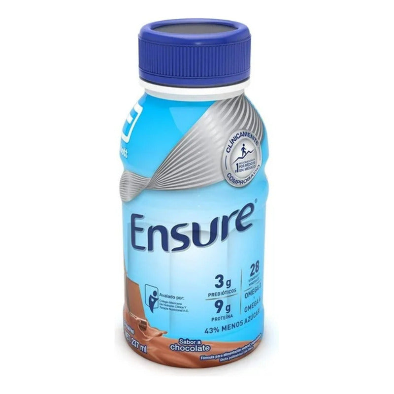 Suplemento Alimenticio Ensure Sabor Chocolate 237 Ml