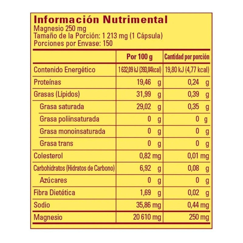 Nature Made Magnesio Y Ácidos Grasos 150 Caps