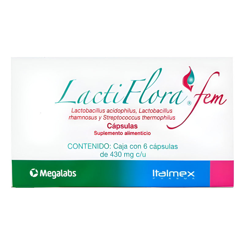 Lactiflora Fem 430 Mg Caja Con 6 Cápsulas N/a