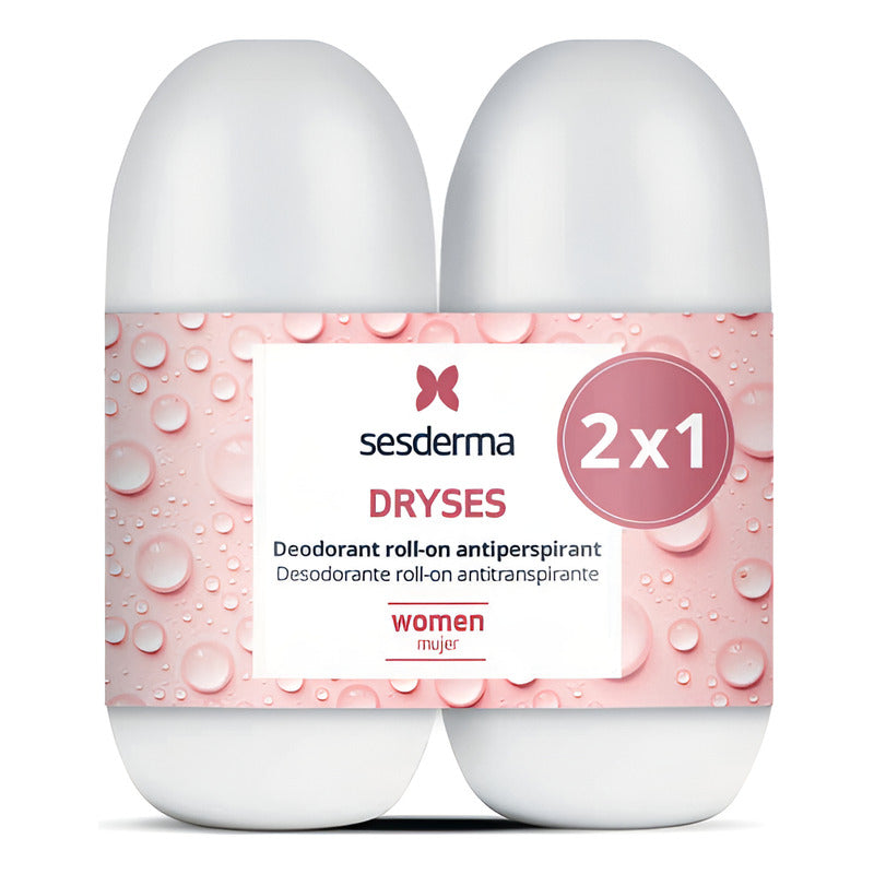 Sesderma 2×1 Dryses Mujer Roll-on Antitranspirante 2x75ml Neutro