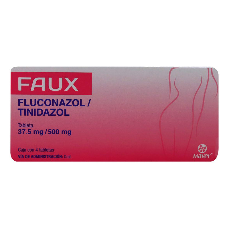 Faux Fluconazol/tinidazol 37.5mg /500mg Caja Con 4 Tabletas