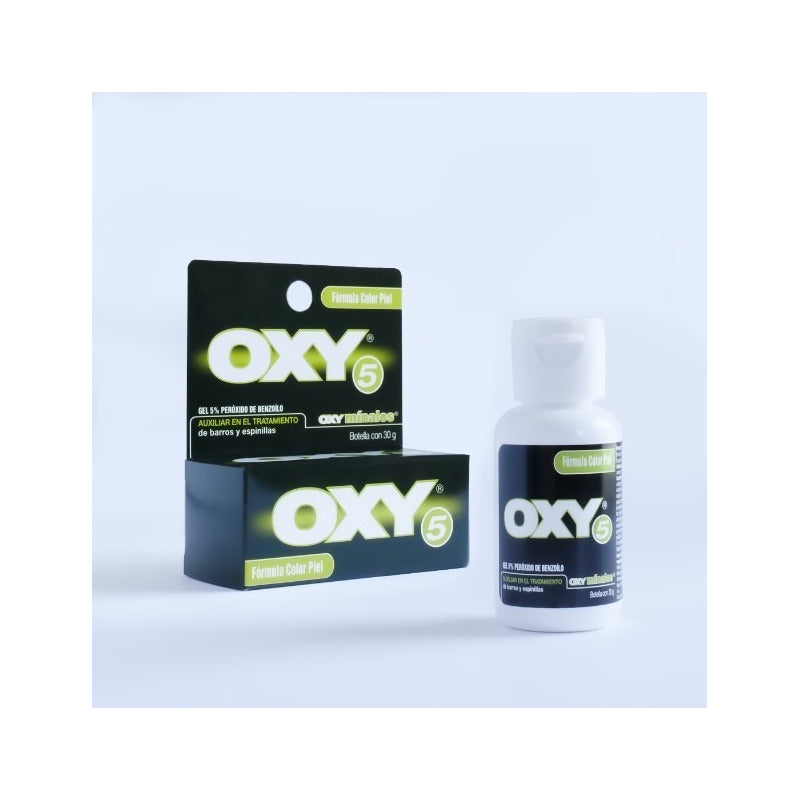 Oxy 5 Anti Barros Y Espinillas Fórmula Color Piel 30g Grasa