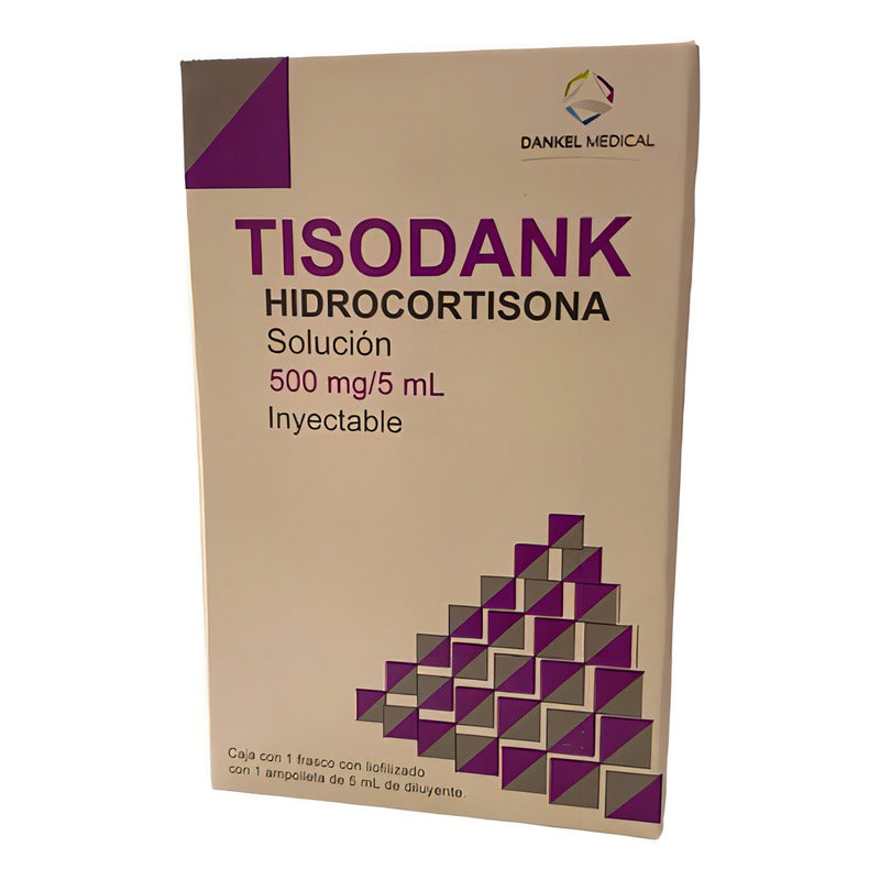 Tisodank Solución 500 Mg, 1 Frasco Ámpula + 1 Ampolleta Diluyente 5 Ml