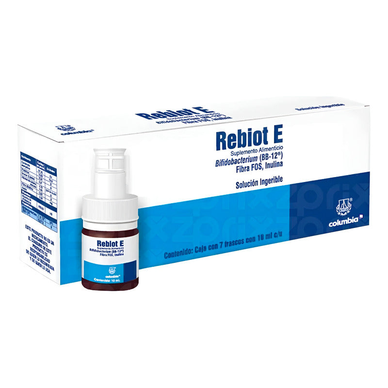 Rebiot E Suplemento Alimenticio Solución 7 Frascos 10mlc/u Naranja
