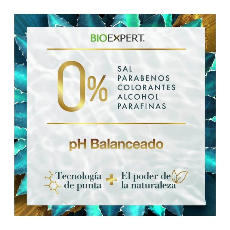 Shampoo Bioexpert Blue Agave Control Frizz Ph Balanceado 1l