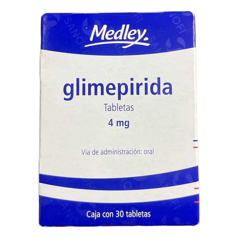 Medley Glimepirida 4mg Caja Con 30 Tabletas