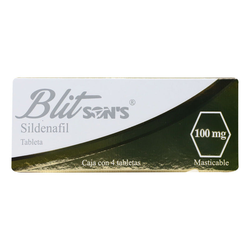 Blit Son´s Sildenafil 4 Tabletas 100 Mg