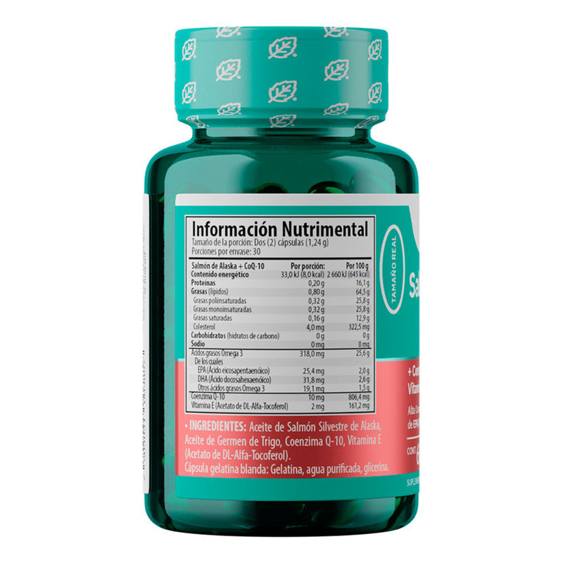 Salmon De Alaska Omega 3 Coezima Q10 60 Minicaps Solanum