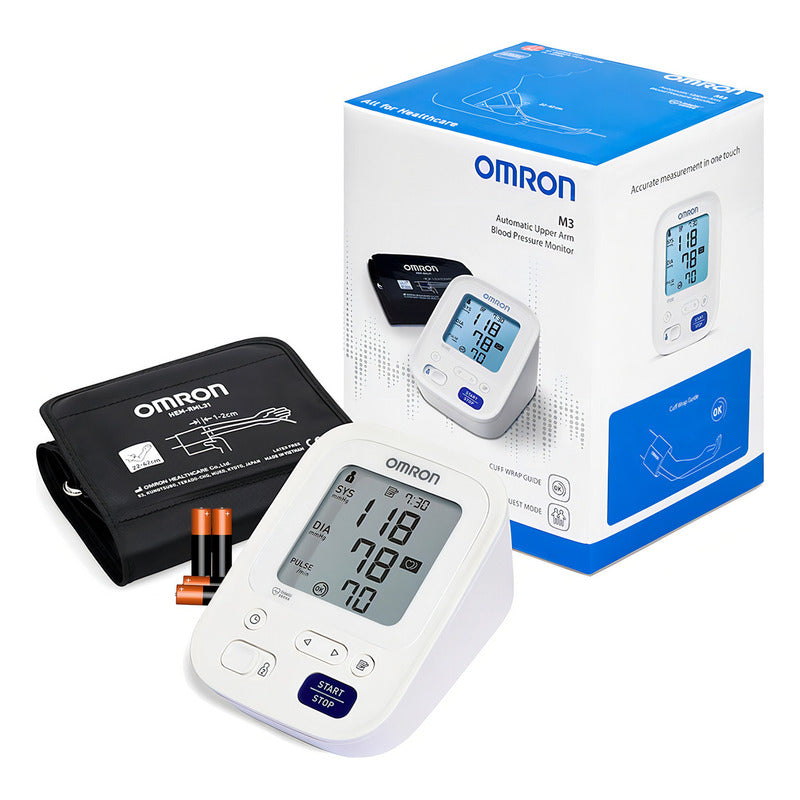 Toma Presión Digital Brazo 7154-e Omron 2 Usuarios Negro/ Blanco