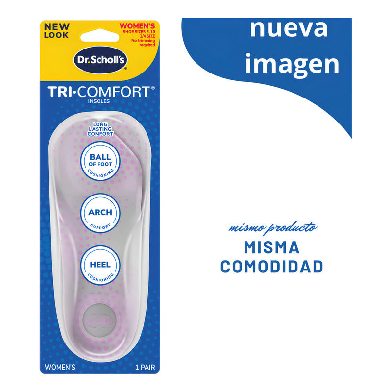 Dr Scholls Pantilla Tri-comfort Dama 1 Par