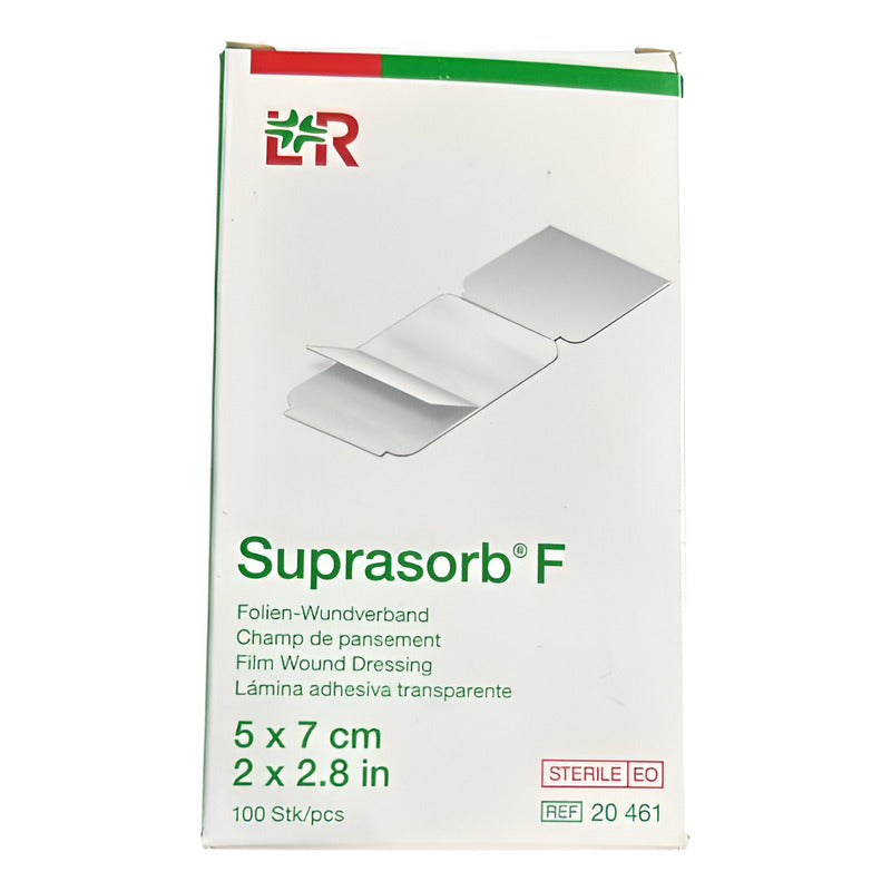 Suprasorb F Aposito Transparente De 5 X 7 Cm 100 Pz Blanco