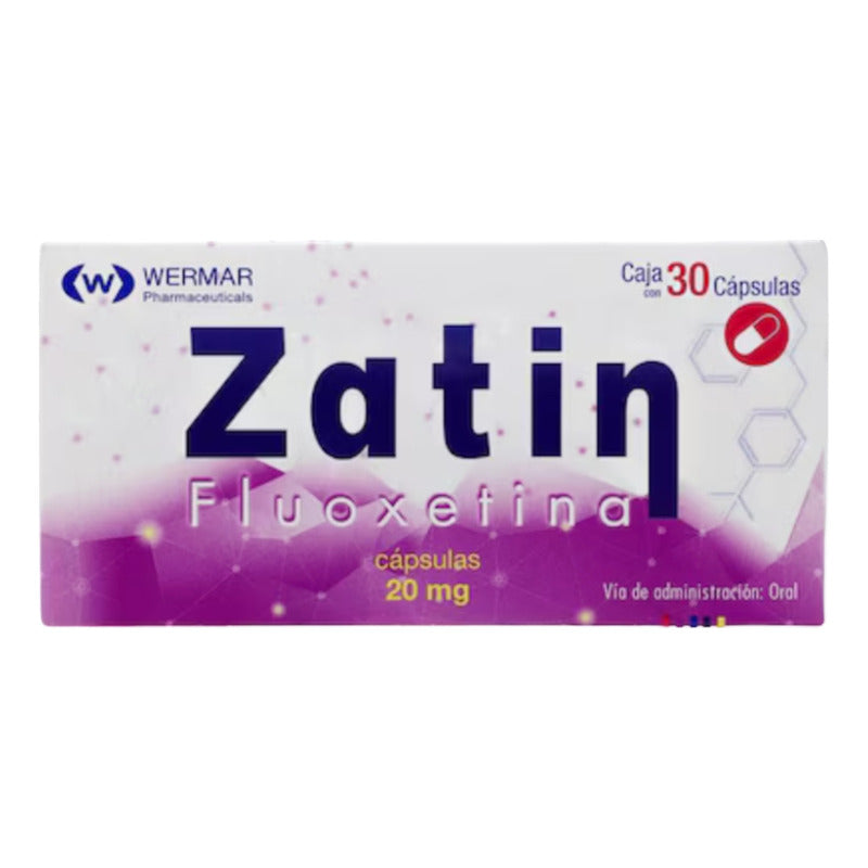 Dos Cajas De Fluoxetina Zatin 20mg 30 Capsulas Cu