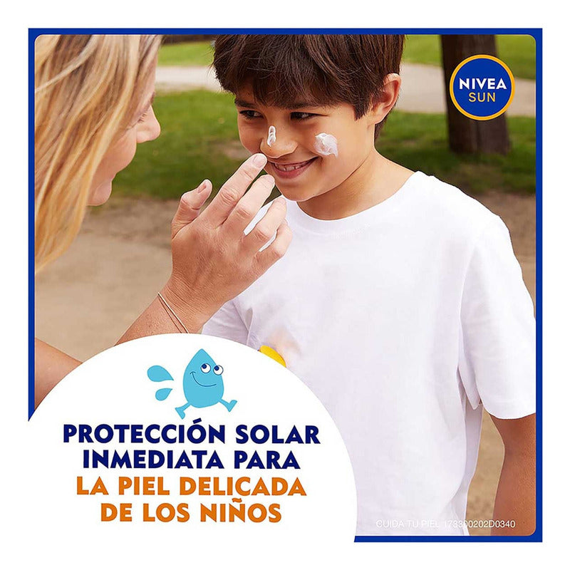 Nivea Sun Kids Protector Solar Corporal Protect & Moisture (125 Ml), Loción Solar No Grasosa Ni Pegajosa Ideal Para La Piel Sensible De Los Niños Fps 50+ Resistente Al Agua