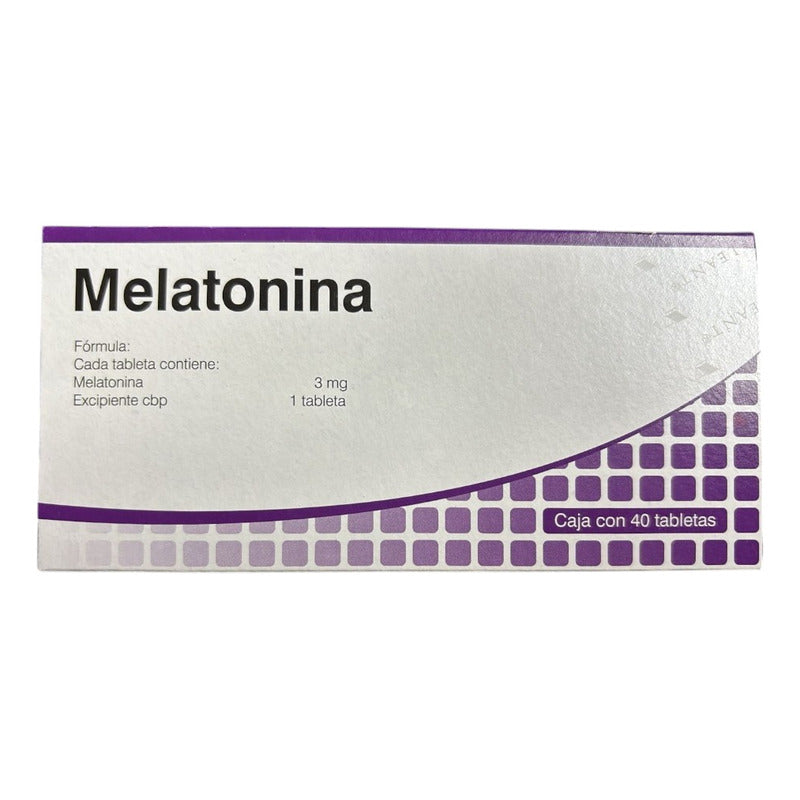 Melatonina Valeant 3 Mg 40 Tabs Sublingual Sin Sabor