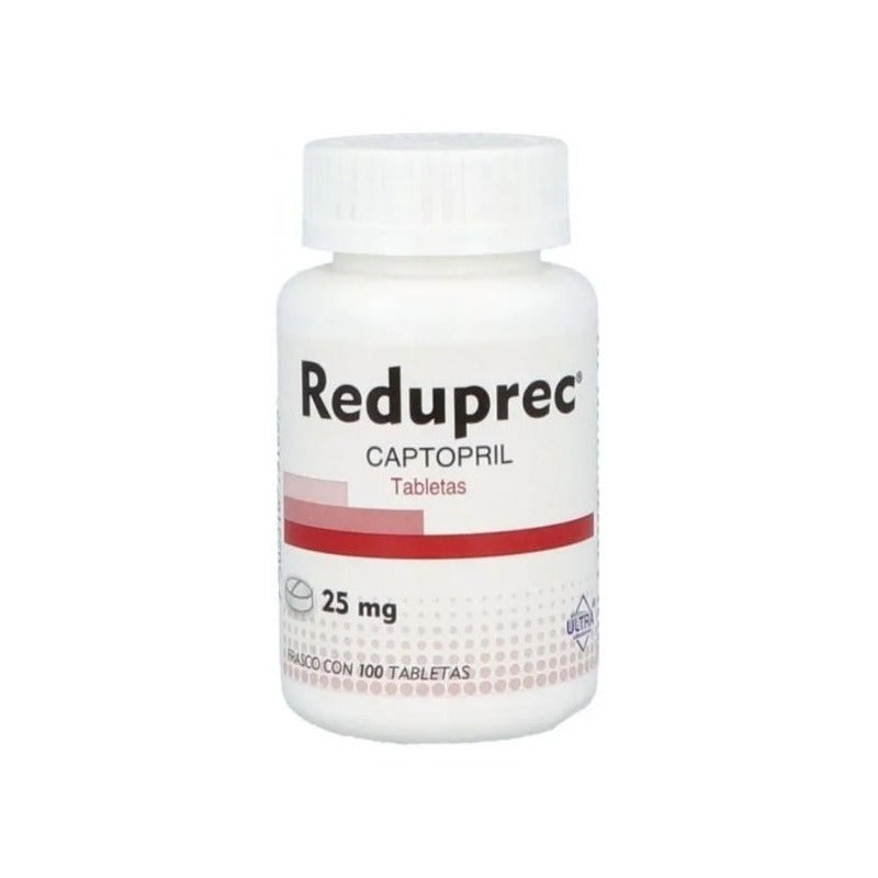 Captopril Reduprec 25mg Con 100 Tabletas