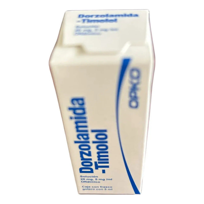 Dorzolamida Timolol Gotas Oftálmico Solución 20 Mg 5mg/ Ml