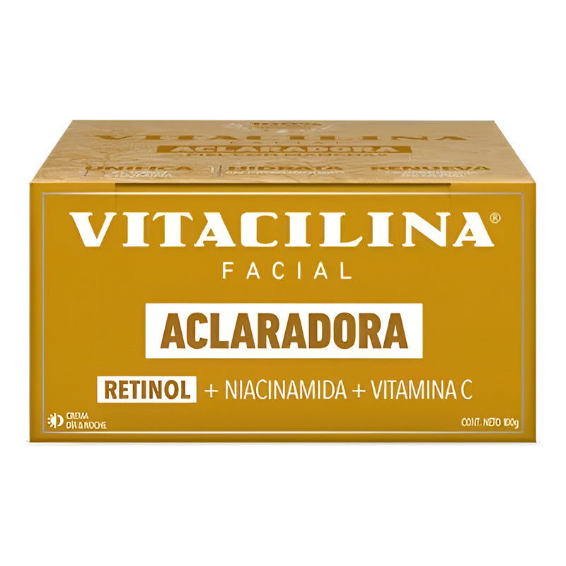 Vitacilina Facial Crema Aclaradora Retinol Día Noche 100gr  - Todo Tipo De Piel - Día/noche