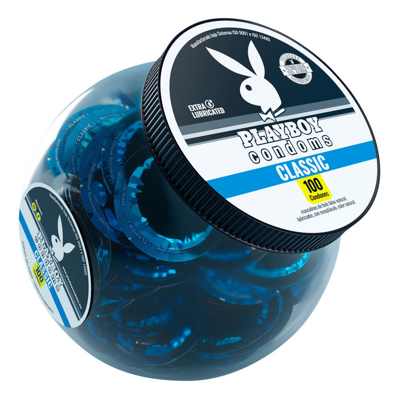 Playboy Vitrolero Classic Con 100 Condones Lubricados