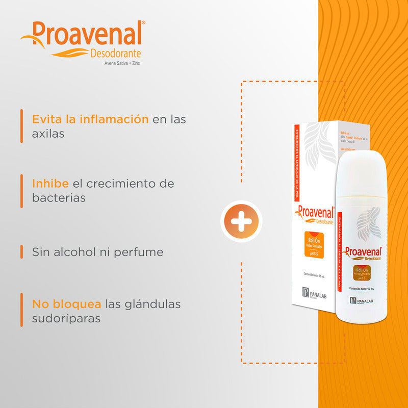 Proavenal Desodorante Para Axila Sensible Atópica 90ml Fragancia Neutra
