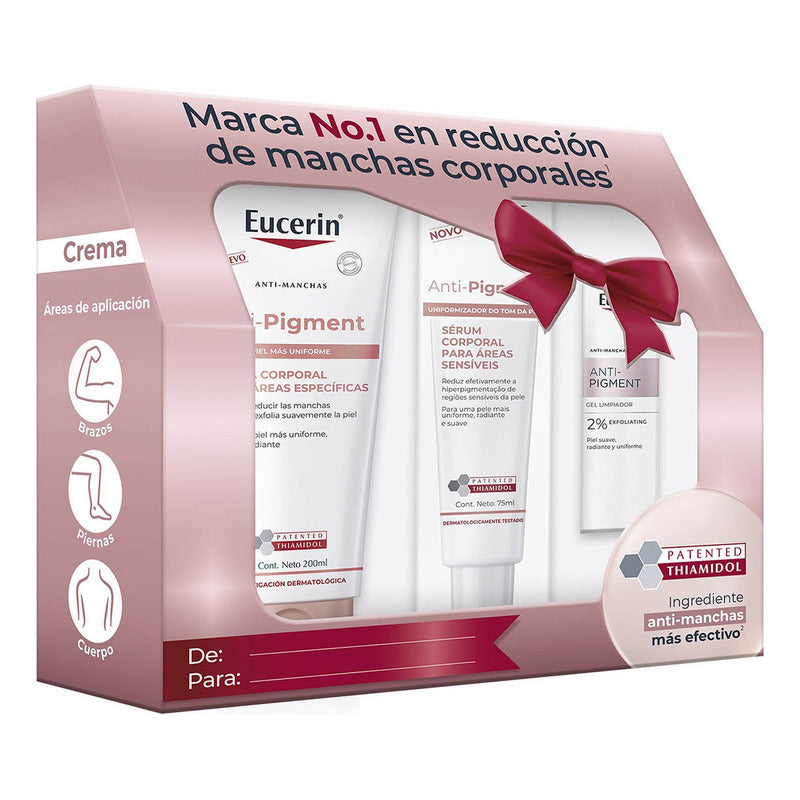 Pack 3 Eucerin Anti-pigment Gel Limpiador+serum+crema