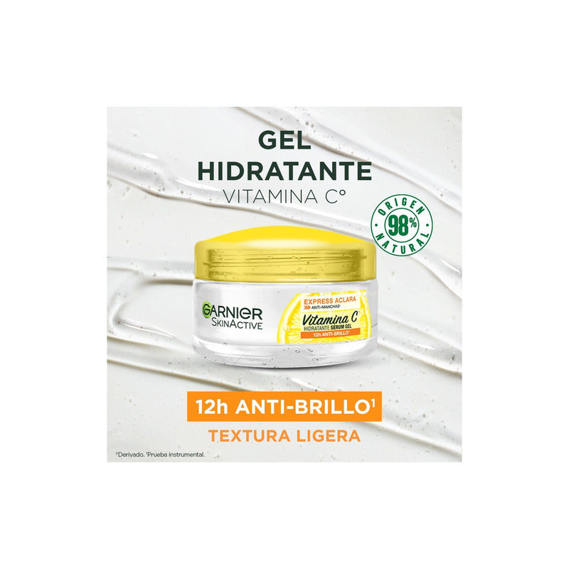 Garnier Skin Active Express Aclara Gel Con Vitamina C, Ilumina, 50 Ml
