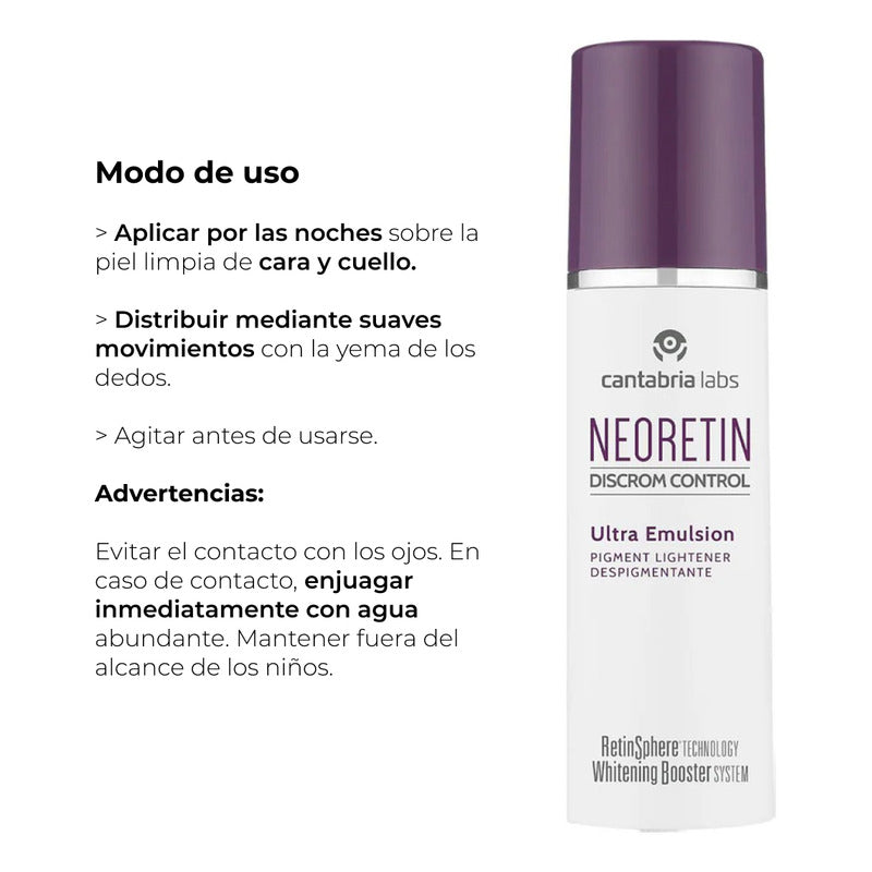 Neoretin Dc Ultra Emulsión Despigmentante, Atenúa Manchas, 30 Ml
