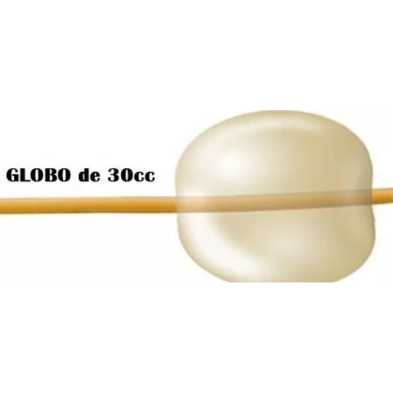 Caja 10 Sonda Foley Latex Sensimedical Dos Vias Globo 30