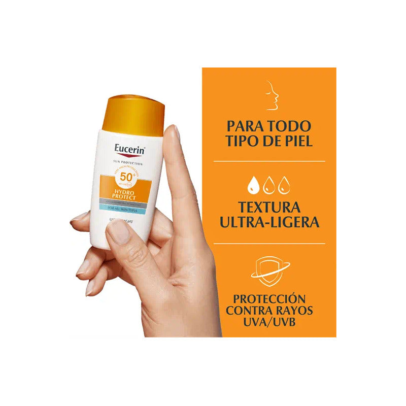 Eucerin Protector Solar Fps50 Hydrofluid Textura Ligera 50ml