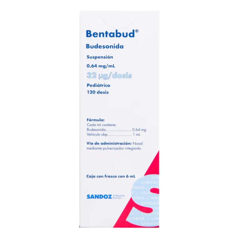Bentabud Budesonida Suspensión 0.64mg/ml Con 6ml