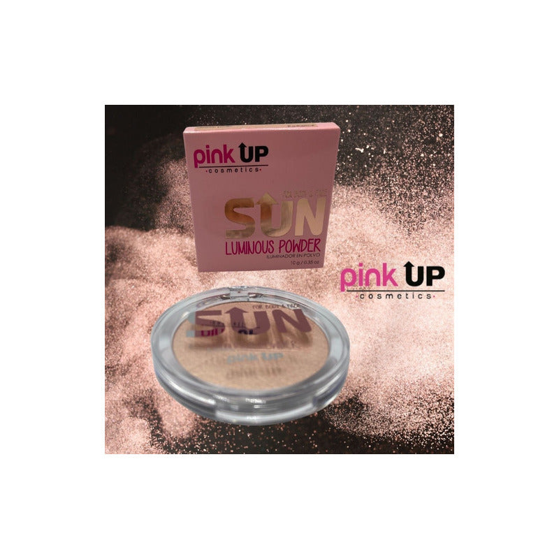 Polvo Iluminador Luminous Powder. Maquillaje Polvo. Pink Up Color Pkip 04 Brillance