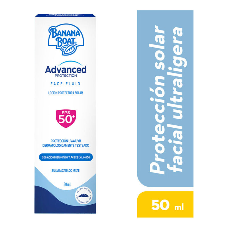 Locion Protectora Solar Banana Boat Face Fluid Spf50+ 50ml