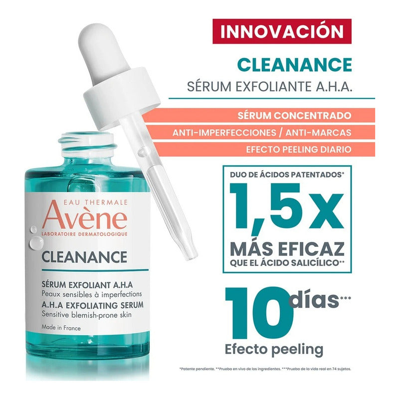 Avene Cleanance  Serum Exfoliante Ácido 30ml Con Imperfecciones