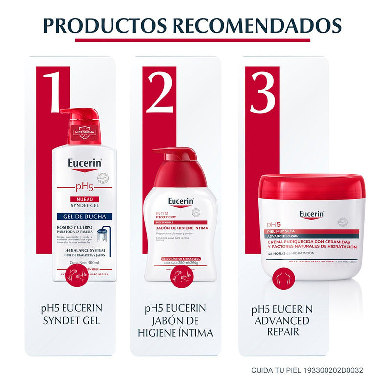 Gel De Ducha Eucerin Ph5 Syndet Piel Seca Y Sensible 400 Ml
