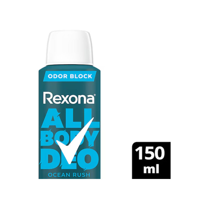 Pack2 Rexona Desodorante Para Todo El Cuerpo 0%alcohol 150ml Ocean Rush