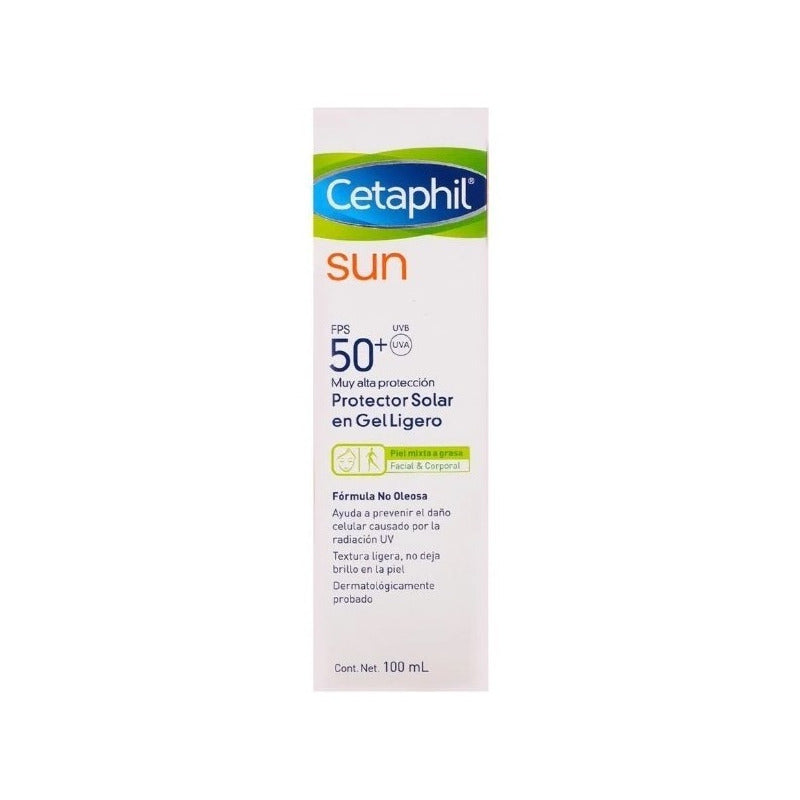 Protector Solar En Gel Cetaphil Sun Fps 50+ Con 100ml